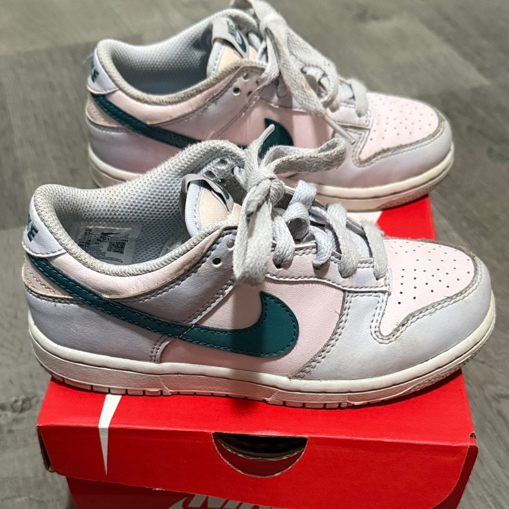 Nike dunk  Kids Sneakers - White and Teal